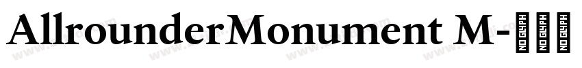 AllrounderMonument M字体转换